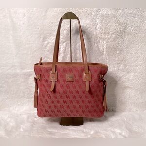 Dooney & Burke Red Signature Tote Bag